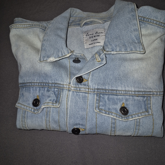 Love Tree Other - Love Tree Light Blue Denim Jacket